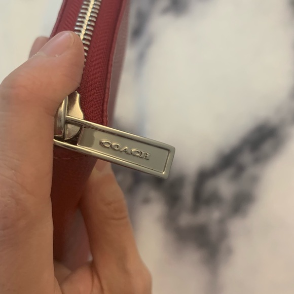 Coach Red Zip Wallet - Picture 5 of 5